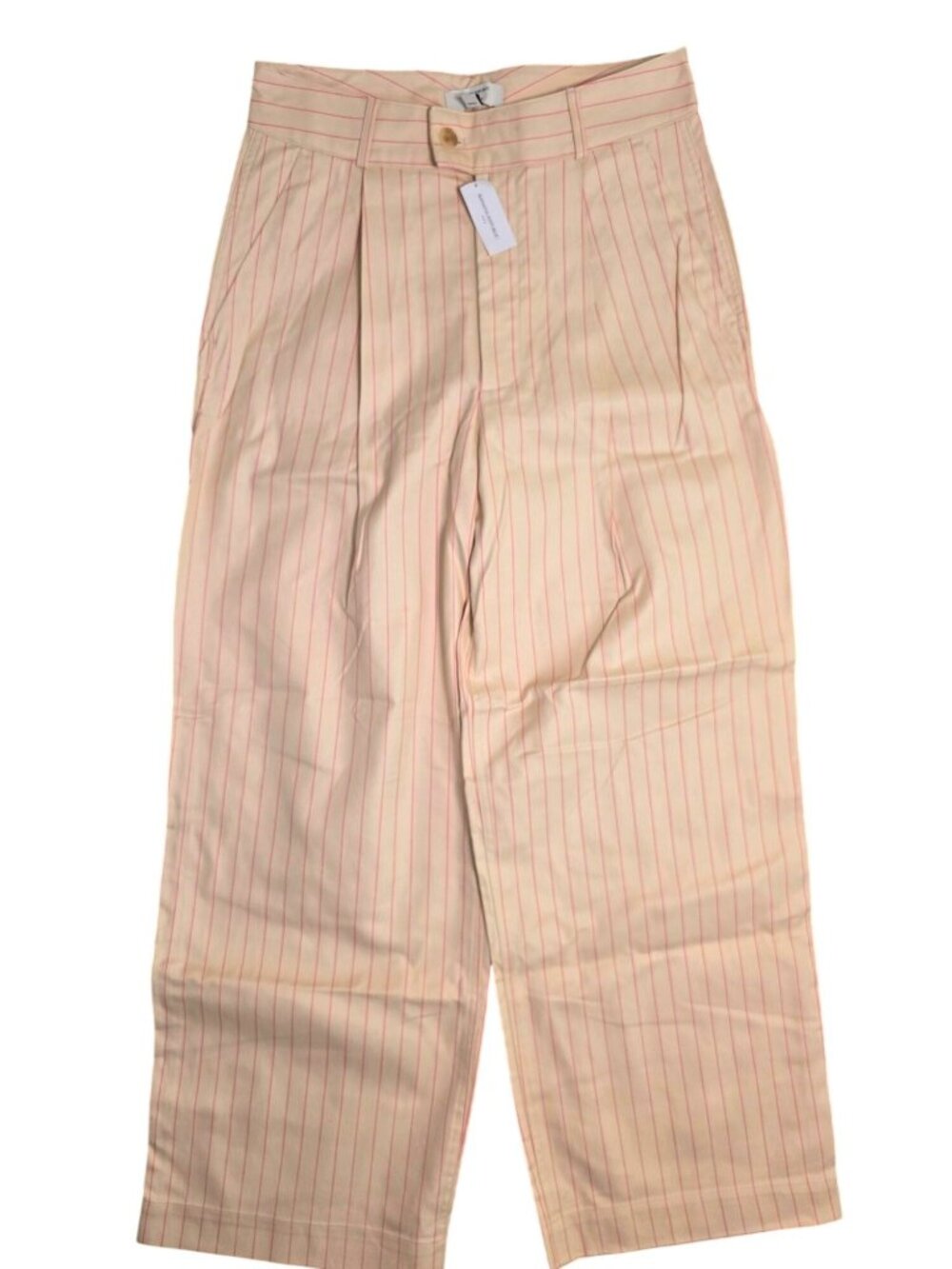 NWT Banana Republic Pinstripe/Twill Wide Leg High Rise Pants (SKU#2147) - Picture 8 of 8